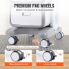 3 tiers lab carts, lab utility cart with 2 drawers & 1 top tray, mobile medical cart with abs material, lab rolling cart with 4 silent wheels for lab, clinic, hospital, salon, white Appliance caster wheels with 360-degree lockable design