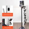 vacuum stand, compatible with dyson g5 v15 v12 v11 v10 v8 v7 v6 series upright vacuums cleaners & accessories, stable vacuum stand holder with 6 hooks and non slip footpads, gray Cordless vacuum on charging stand with attachments