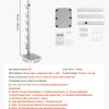 vacuum stand, compatible with dyson g5 v15 v12 v11 v10 v8 v7 v6 series upright vacuums cleaners & accessories, stable vacuum stand holder with 6 hooks and non slip footpads, gray Silver VEVOR vacuum stand with accessories and dimensions