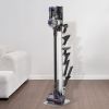 vacuum stand, compatible with dyson g5 v15 v12 v11 v10 v8 v7 v6 series upright vacuums cleaners & accessories, stable vacuum stand holder with 6 hooks and non slip footpads, gray Cordless stick vacuum with multiple attachments on stand