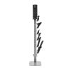 vacuum stand, compatible with dyson g5 v15 v12 v11 v10 v8 v7 v6 series upright vacuums cleaners & accessories, stable vacuum stand holder with 6 hooks and non slip footpads, gray Vacuum cleaner accessory stand with multiple attachments