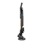 Cordless stick vacuum on charging stand