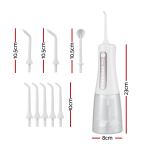 devanti cordless water flosser dental oral irrigator white Cordless water flosser with interchangeable nozzle tips