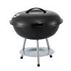 grillz charcoal bbq grill portable with lid for camping outdoor Black kettle charcoal barbecue grill with lid