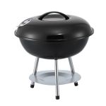 Black kettle charcoal barbecue grill with lid
