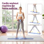 everfit thigh hip exerciser home ski leg trainer machine fitness cardio foldable Woman using home cardio sliding workout machine