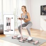 xfel fit leg stl 97 fld pk 00.jpg Woman exercising on compact home squat machine