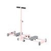 Pink stepper exercise machine with handlebar
