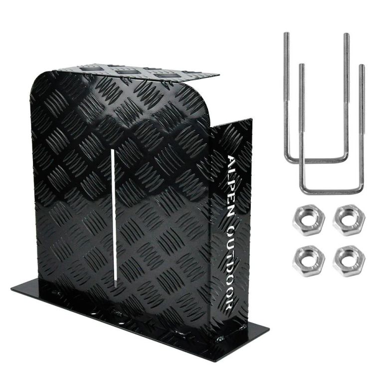 xfya tc lr bk 00.jpg Black aluminium antenna mount bracket with U-bolts