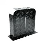 alpen outdoor base 2mm aluminum diesel heater fuel tank cover, heavy duty protective guard for 10l 15l tanks, simple installation, double side,safe uv & impact shield, ideal for camping & rv Black checker plate metal stand with base