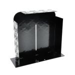 alpen outdoor base 2mm aluminum diesel heater fuel tank cover, heavy duty protective guard for 10l 15l tanks, simple installation, double side,safe uv & impact shield, ideal for camping & rv Black metal wall-mounted letterbox with open front