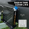 alpen outdoor base 2mm aluminum diesel heater fuel tank cover, heavy duty protective guard for 10l 15l tanks, simple installation, double side,safe uv & impact shield, ideal for camping & rv Metal Base-M tank cover with pipe fitting