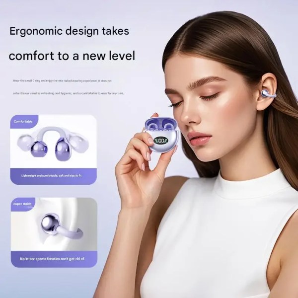 original sony wireless earphone open ear q88 ear clip enc headset bluetooth 5.4 hd call touch control headphone for android ios Original Sony Wireless Earphone Open Ear Q88 Ear Clip ENC Headset Bluetooth 5.4 HD Call Touch Control Headphone for Android iOS 2