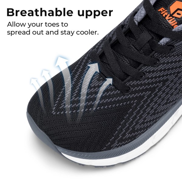 fitville men's shoes wide toe box cushioned extra wide width non slip running shoe comfortable lightweight sneakers for fat feet FitVille Men'S Shoes Wide Toe Box Cushioned Extra Wide Width Non Slip Running Shoe Comfortable Lightweight Sneakers For Fat Feet 3