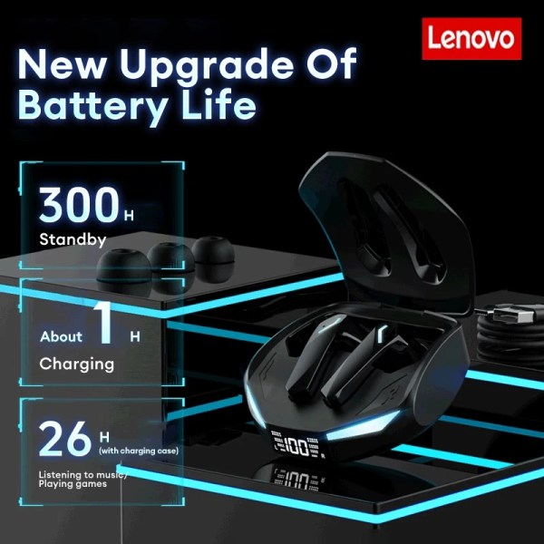 new lenovo xt53 wireless bluetooth 5.4 earphones led digital display waterproof earbuds noise cancelling gaming headset New Lenovo XT53 Wireless Bluetooth 5.4 Earphones LED Digital Display Waterproof Earbuds Noise Cancelling Gaming Headset 5