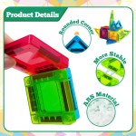 Mini Magnetic Tile Toys, with a Metal Box for Easy Portability, Magnetic Building Blocks That Can Be Played with Anywhere, Convenient Storage, Suitable for Holiday or Birthday Gifts 5
