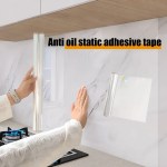 45cm transparent waterproof and oil-proof static wallpaper kitchen stove anti-fouling sticker high temperature resistant 2