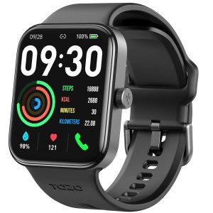TOZO S4 Smart Watch Exercise Tracker Bluetooth Calls HD Touch Screen IP68 Outdoor Sports Smartwatches for Android IOS Samsung