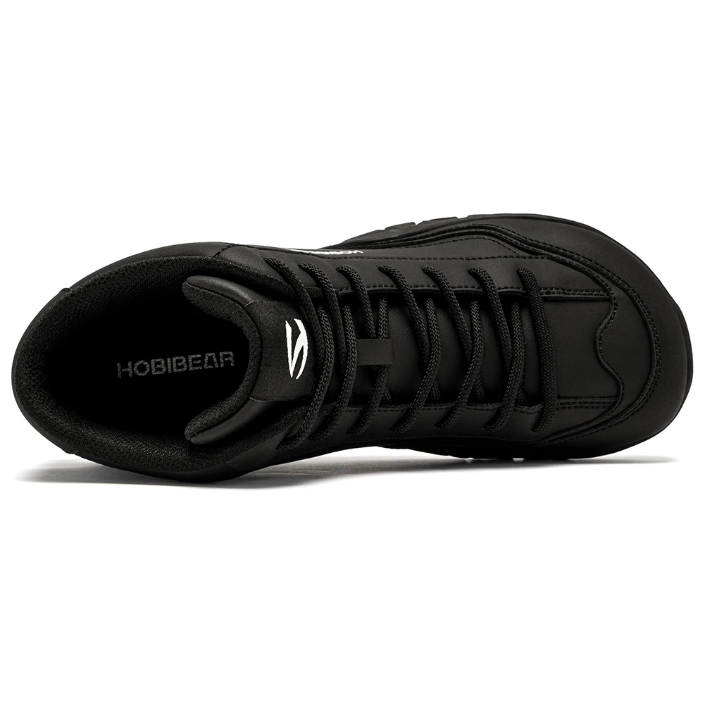 HOBIBEAR Mid-Top Hiking Boots Mens Womens Wide Width Trail Running Sneakers Outdoor Walking Non-Slip Ankle Shoes 6