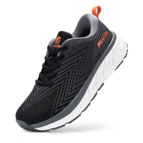 FitVille Men'S Shoes Wide Toe Box Cushioned Extra Wide Width Non Slip Running Shoe Comfortable Lightweight Sneakers For Fat Feet