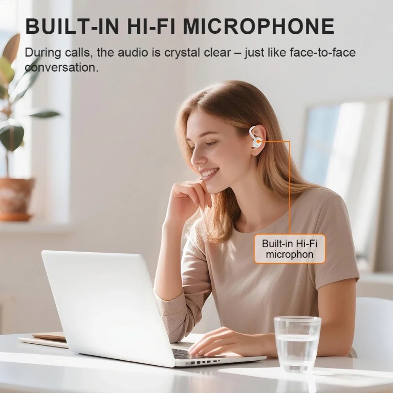Original Sony SP180 Wireless Earbuds Tws Headphones with Mic Sports Ear Clip Headphones Stereo In-Ear Headphones Led Display 3