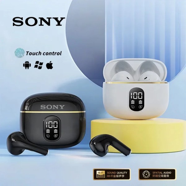 Original Sony X87 TWS Wireless Bluetooth Headset Stereo Sound LED Display Screen Music Earbuds Noise Reduction Sports Earphones 1