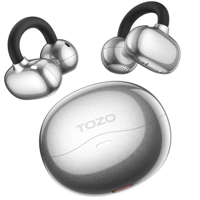 TOZO OpenOrb Open Ear Buds Ear Clip Wireless Earphones Bluetooth 5.3 Ultralight AI Clear Call Headphone