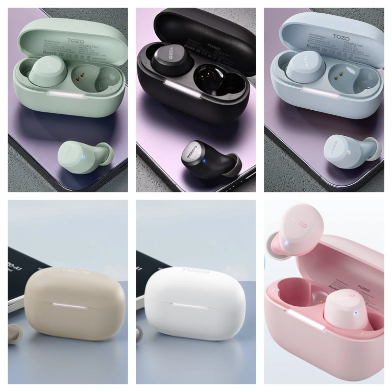 TOZO New A1 Wireless Earphones Bluetooth 5.3 Earbuds Smart Touch Control With Microphone Immersive Sound For IPhone Android 6