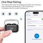 TOZO Crystal Buds TWS Earbuds Blutooth Headphones Sport Earphones with LED Display for IOS Android APP Support AI Translate 6