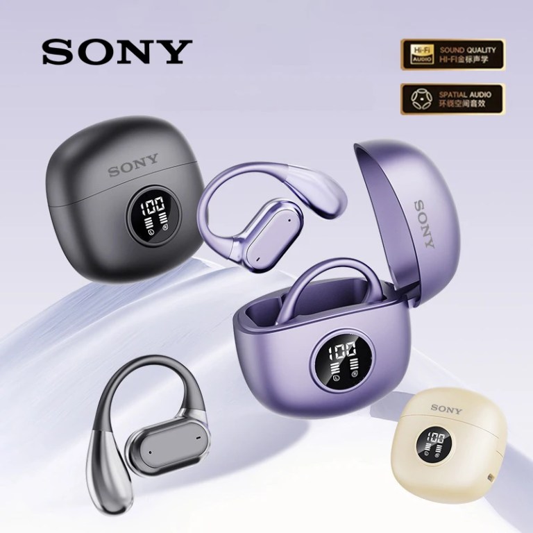 Original Sony Q17 pro Wireless Bluetooth Headphones Sports Open-Back Ear-Hook Style Hi-Fi Music Earphone with HD Call Mic 1
