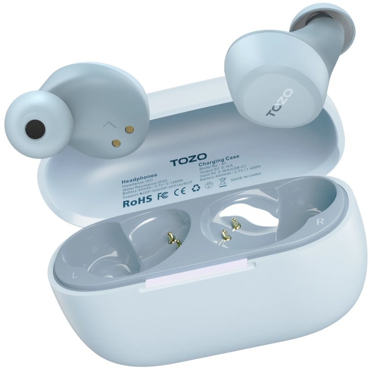 TOZO New A1 Wireless Earphones Bluetooth 5.3 Earbuds Smart Touch Control With Microphone Immersive Sound For IPhone Android