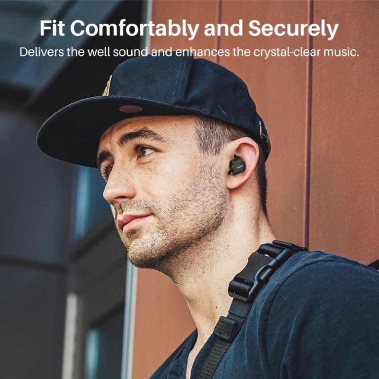 TOZO Crystal Buds TWS Earbuds Blutooth Headphones Sport Earphones with LED Display for IOS Android APP Support AI Translate 3