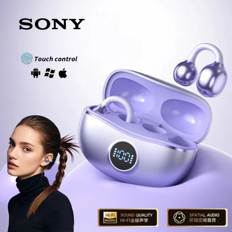 original sony wireless headphones d151 open back clip on style, bluetooth 5.4 sports earphone hi fi noise canceling headset Original Sony Wireless Headphones D151 Open-back Clip-on Style, Bluetooth 5.4 Sports Earphone Hi-Fi Noise canceling Headset 1