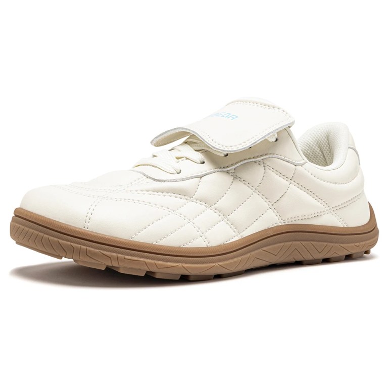 HOBIBEAR Wide Width Shoes Women Artificial Leather Barefoot Walking Sneakers Classic Retro Zero Drop Lace Up Shoes