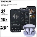 TOZO Earbuds AI Chat Translation with APP Headset for Sports with Mic ENC Noise Cancelling True Wireless Stereo Touch Control 5