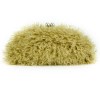 women kisslock faux fur clutch bag winter warm pouch frame clasp bag with chain crossbody dark grey red yellow Women kisslock Faux Fur Clutch bag winter warm pouch frame clasp bag with chain crossbody dark grey red yellow