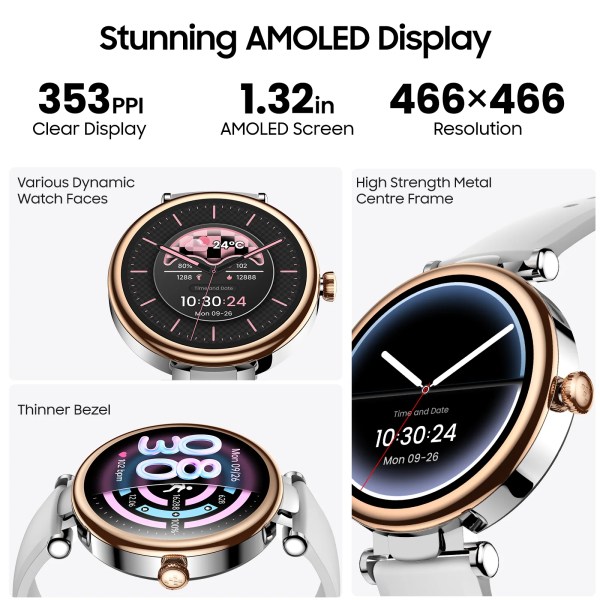 tozo s8 smartwatch women fashion soprt watch 100+ mode 5 7 days battery 1.32'' hd amoledbluetooth calls workout tracker TOZO S8 Smartwatch Women Fashion Soprt Watch 100+ Mode 5-7 Days Battery 1.32\'\' HD AMOLEDBluetooth Calls Workout Tracker 3