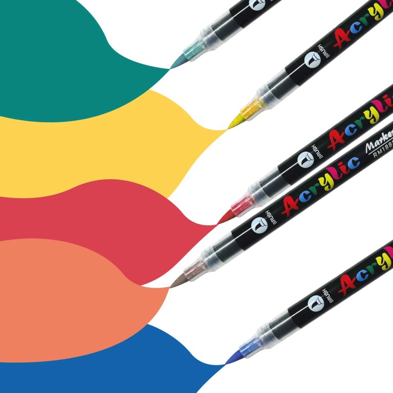 12/24/36/48/60 colors acrylic paint pens markers brush tip paint markers for rock painting wood stone glass gift diy crafts 12/24/36/48/60 Colors Acrylic Paint Pens Markers Brush Tip Paint Markers For Rock Painting Wood Stone Glass Gift DIY Crafts