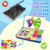 mini magnetic tile toys, with a metal box for easy portability, magnetic building blocks that can be played with anywhere, convenient storage, suitable for holiday or birthday gifts Mini Magnetic Tile Toys, with a Metal Box for Easy Portability, Magnetic Building Blocks That Can Be Played with Anywhere, Convenient Storage, Suitable for Holiday or Birthday Gifts 4