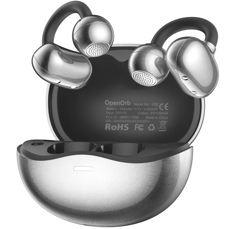 TOZO OpenOrb Open Ear Buds Ear Clip Wireless Earphones Bluetooth 5.3 Ultralight AI Clear Call Headphone 3