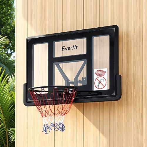 bas hoop d45 bk 00.jpg Everfit wall-mounted outdoor basketball hoop and backboard