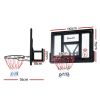 everfit 43 inch wall mount kids basketball hoop backboard indoor outdoor sports Everfit wall-mounted basketball hoop with dimensions