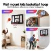 everfit 43 inch wall mount kids basketball hoop backboard indoor outdoor sports Wall-mounted kids basketball hoop for indoor and outdoor use