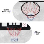 everfit 43 inch wall mount kids basketball hoop backboard indoor outdoor sports Basketball hoop with 15mm thick ring and nylon net