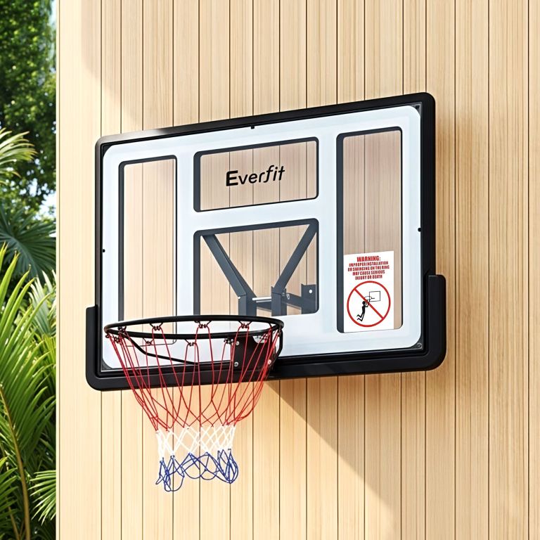 bas hoop d45 wtbk 00.jpg Outdoor Everfit basketball hoop mounted on wooden wall