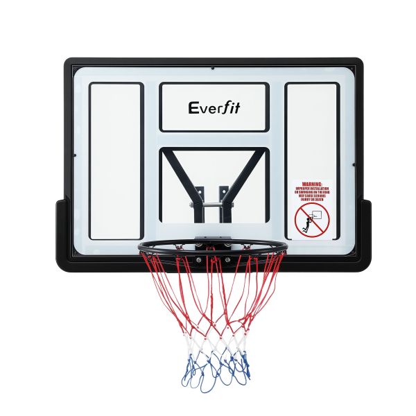 everfit 43 inch wall mount kids basketball hoop backboard outdoor sports Everfit basketball backboard and hoop with net