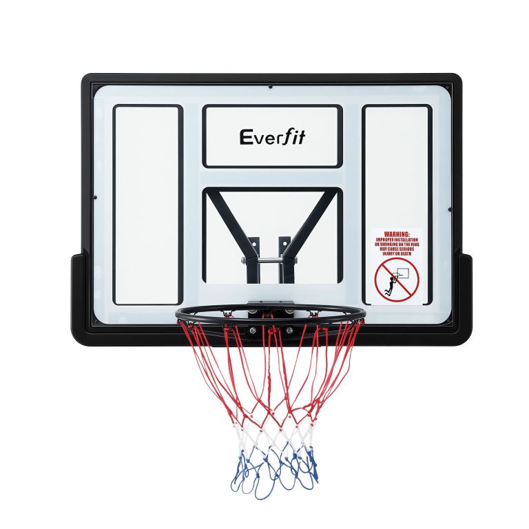 everfit 43 inch wall mount kids basketball hoop backboard outdoor sports Everfit basketball backboard and hoop with net
