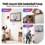 everfit 43 inch wall mount kids basketball hoop backboard outdoor sports Wall-mounted kids basketball hoop indoor and outdoor use