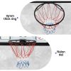 everfit 43 inch wall mount kids basketball hoop backboard outdoor sports Basketball hoop with 15mm thick ring and nylon net