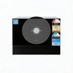 Black Devanti benchtop dishwasher with digital display